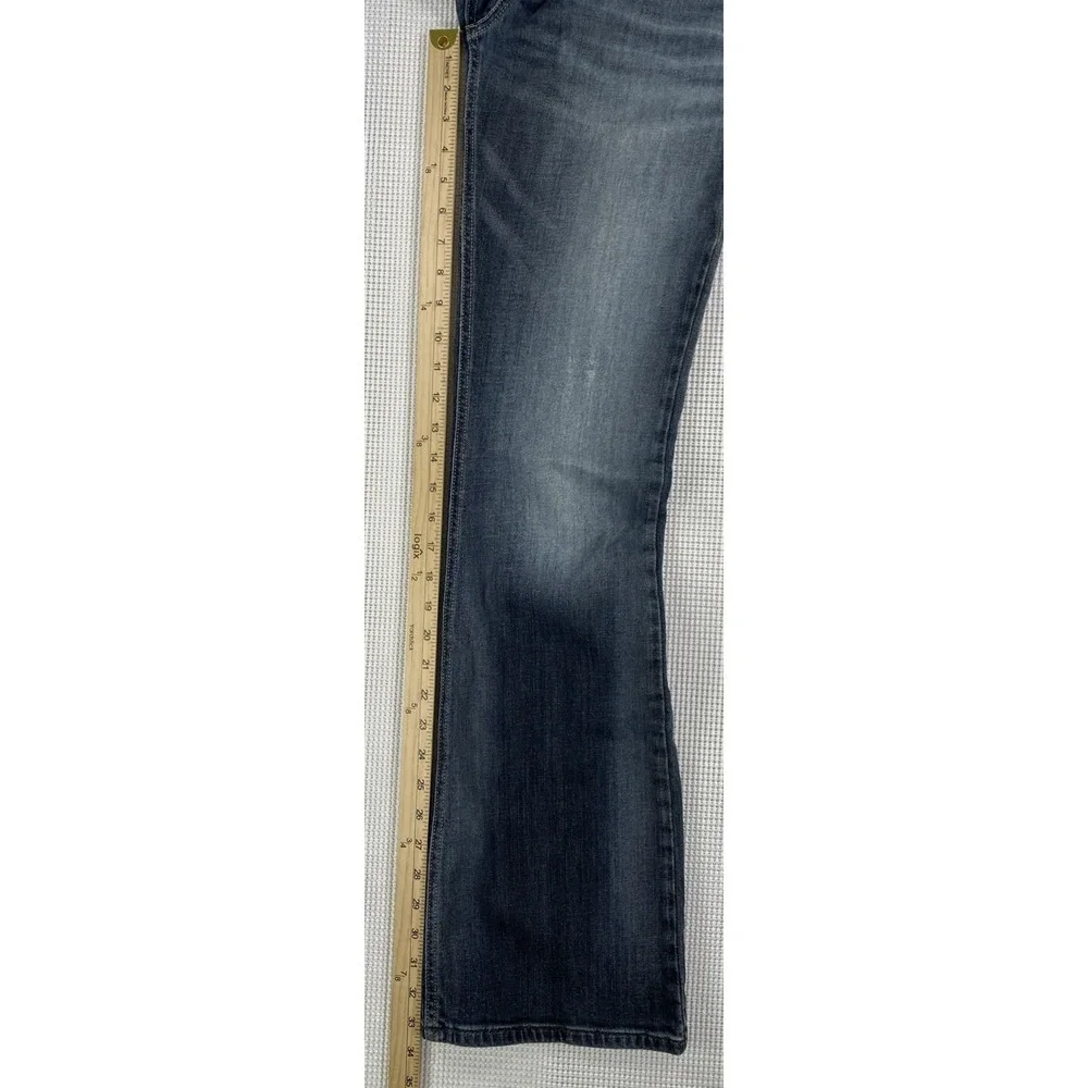 Diesel Zathan Bootcut Blue Denim Jeans Men's 32 x 34 Distressed